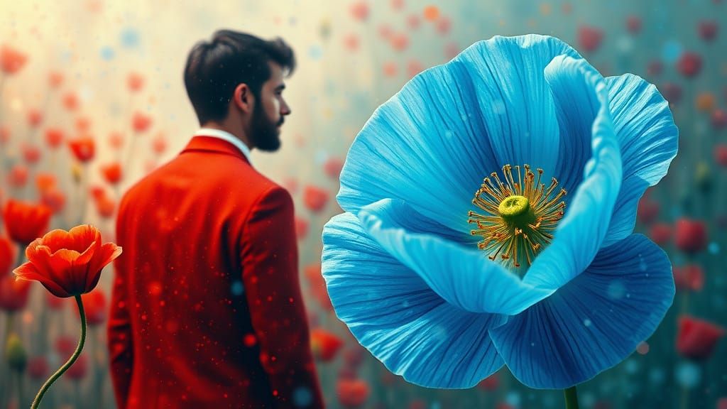 Ethereal Landscape in Vibrant Colors and Intricate Patterns