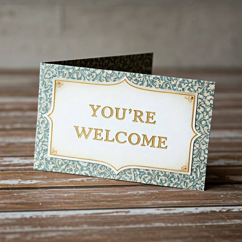 Elegant Greeting Card in Klimt Style