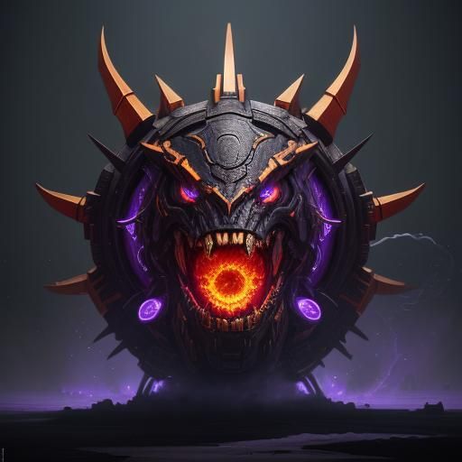 Ironmaw: Dark Fantasy Machine with Glowing Maw