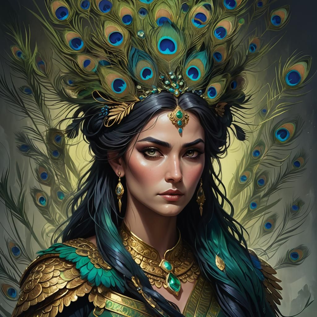 Hera, Queen of the Gods, Zeus' wife, goddess of marriage and childbirth.