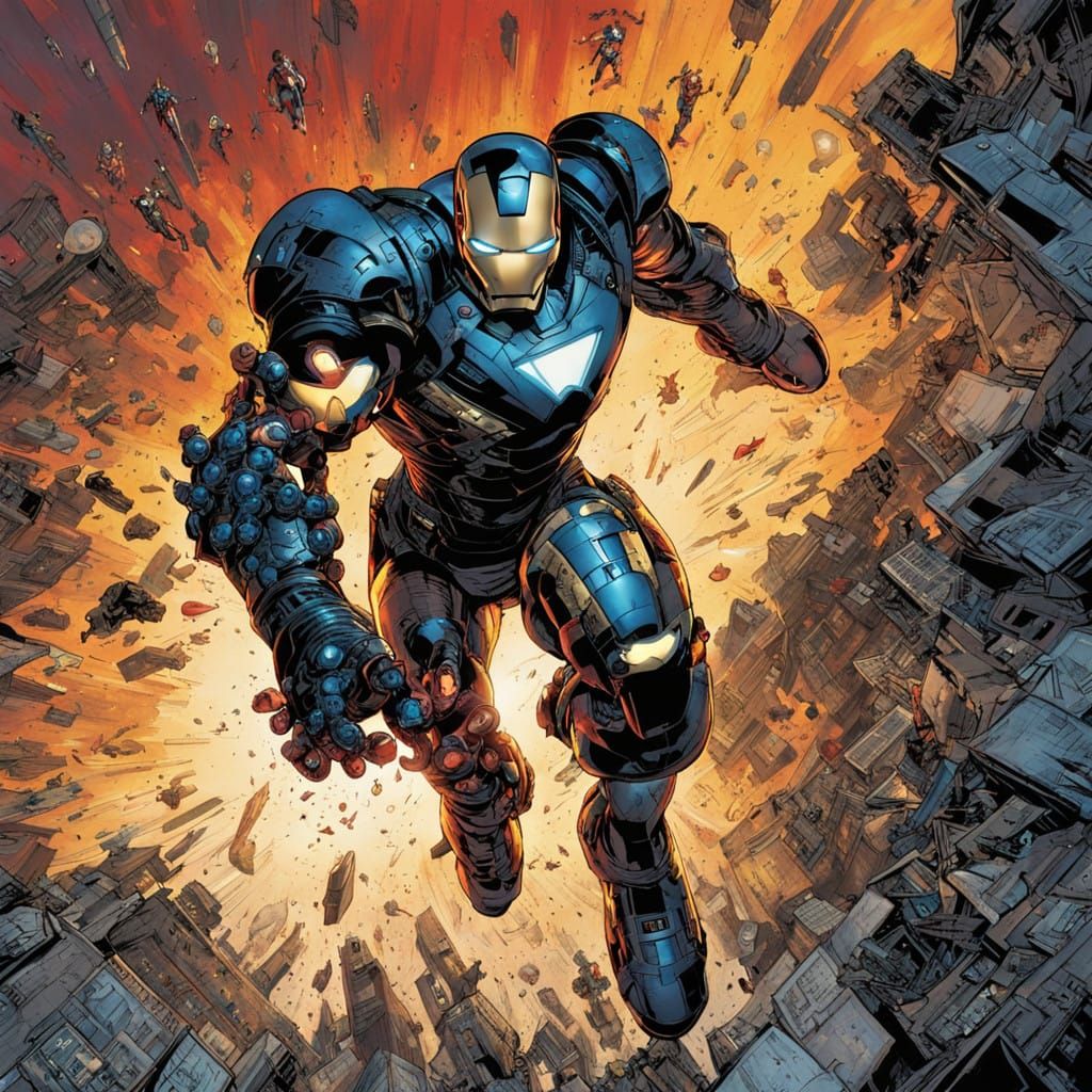 Iron Man Battles Captain America in Epic Aerial Combat