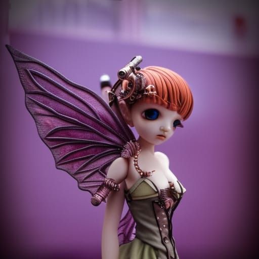 Steampunk Fairy BJD Doll with Engine
