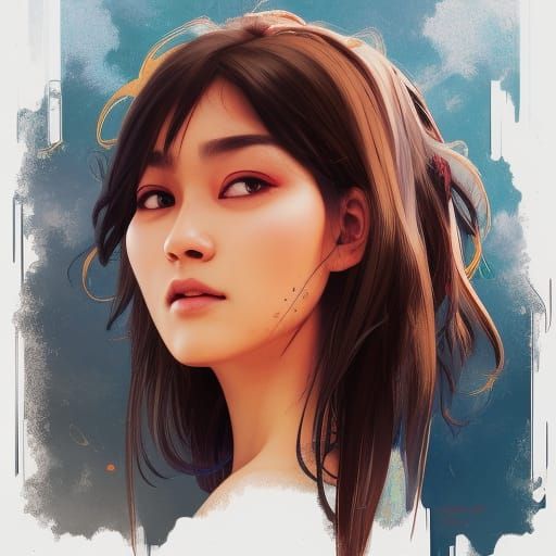 Detailed Portrait in Artgerm and Mucha Style