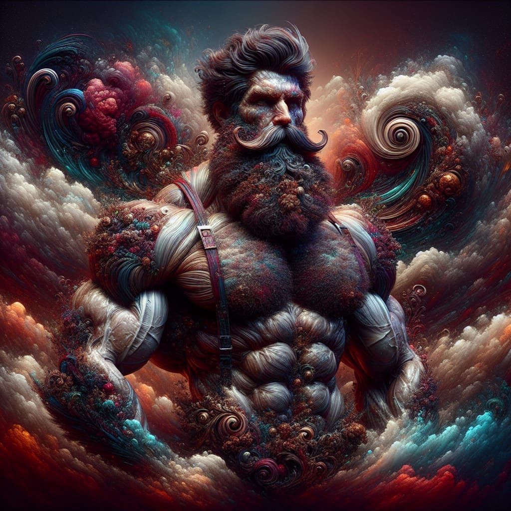 Fantasy Jock in Matte Painting Style