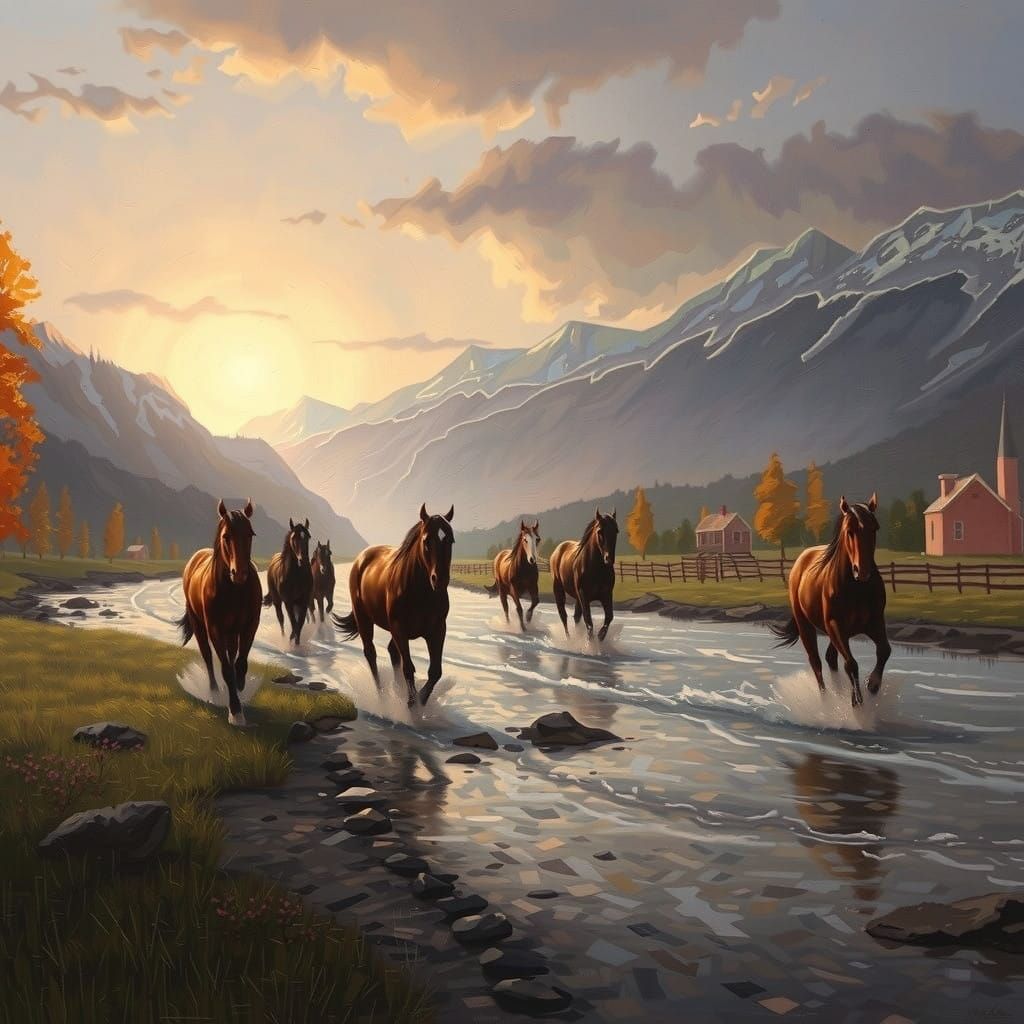 Expressive Portrait Woman in Neo-Expressionist Style