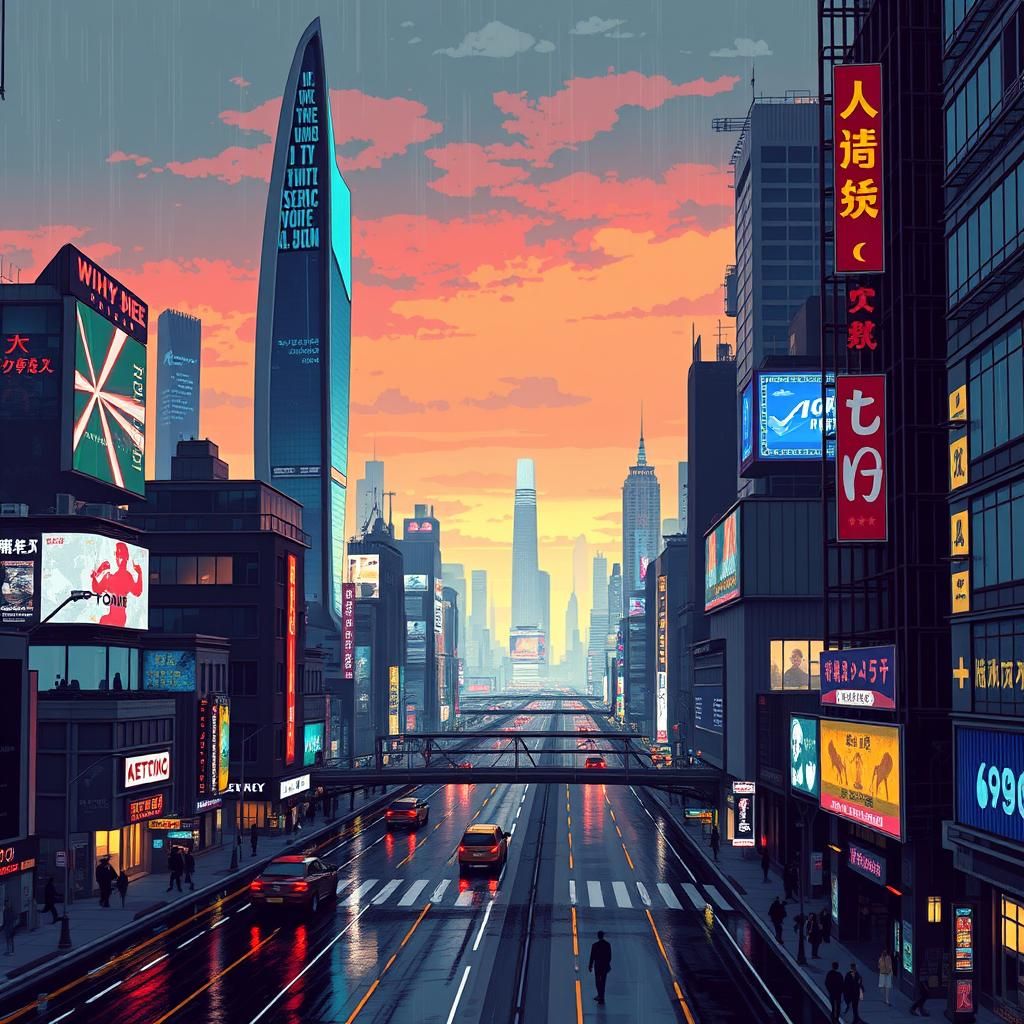 Neo Tokyo Skyline