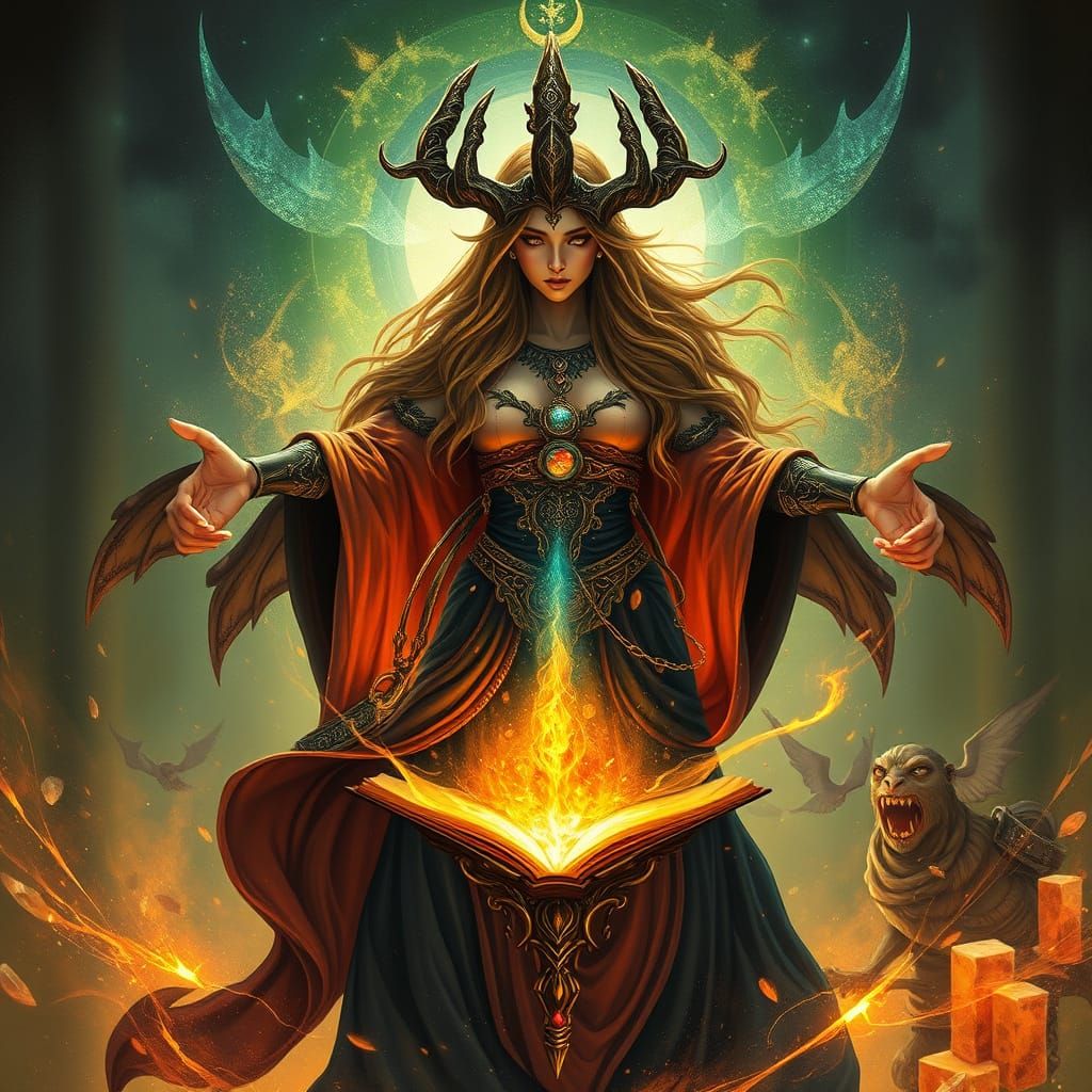 Mystical Pagan Druida Leader in Mystic Grove