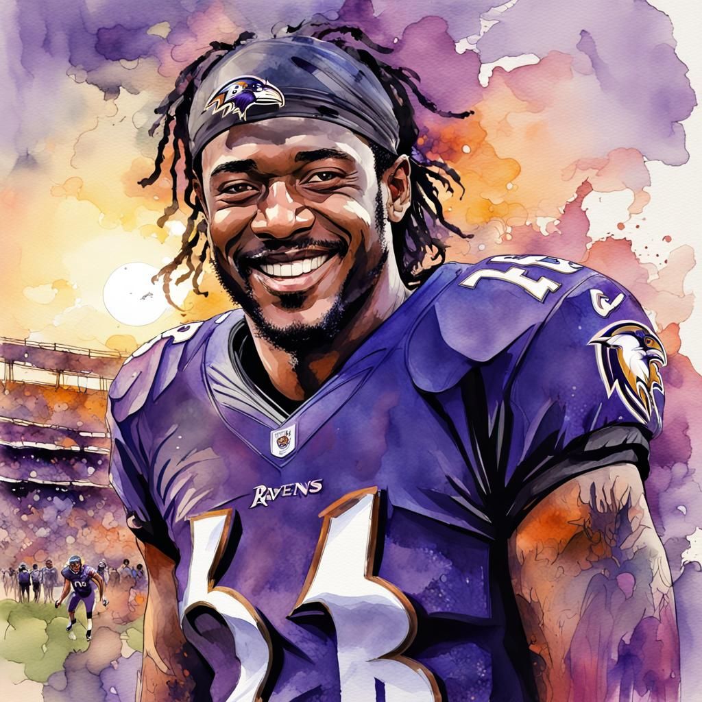Geno Stone Portrait in Watercolor Style