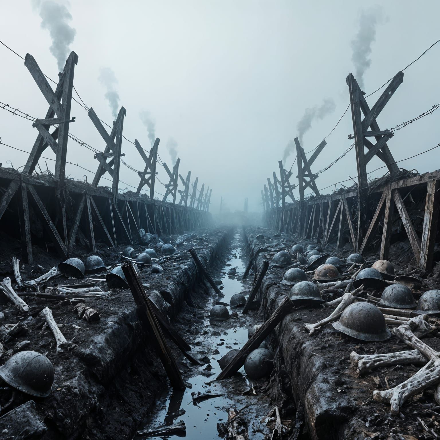 WWII War Trenches Descend into Eldritch Horror
