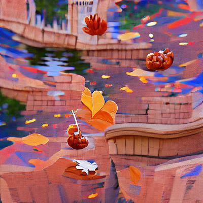 Disney Character on a Perfect Autumn Day