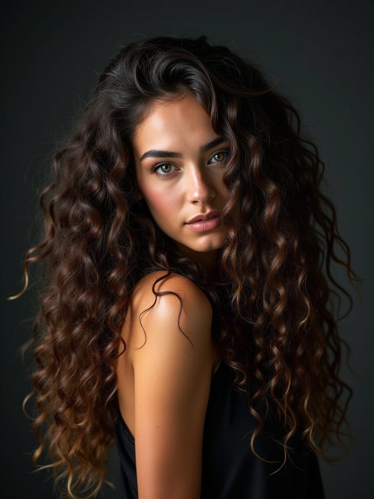 Ethereal Beauty in Luscious Curls