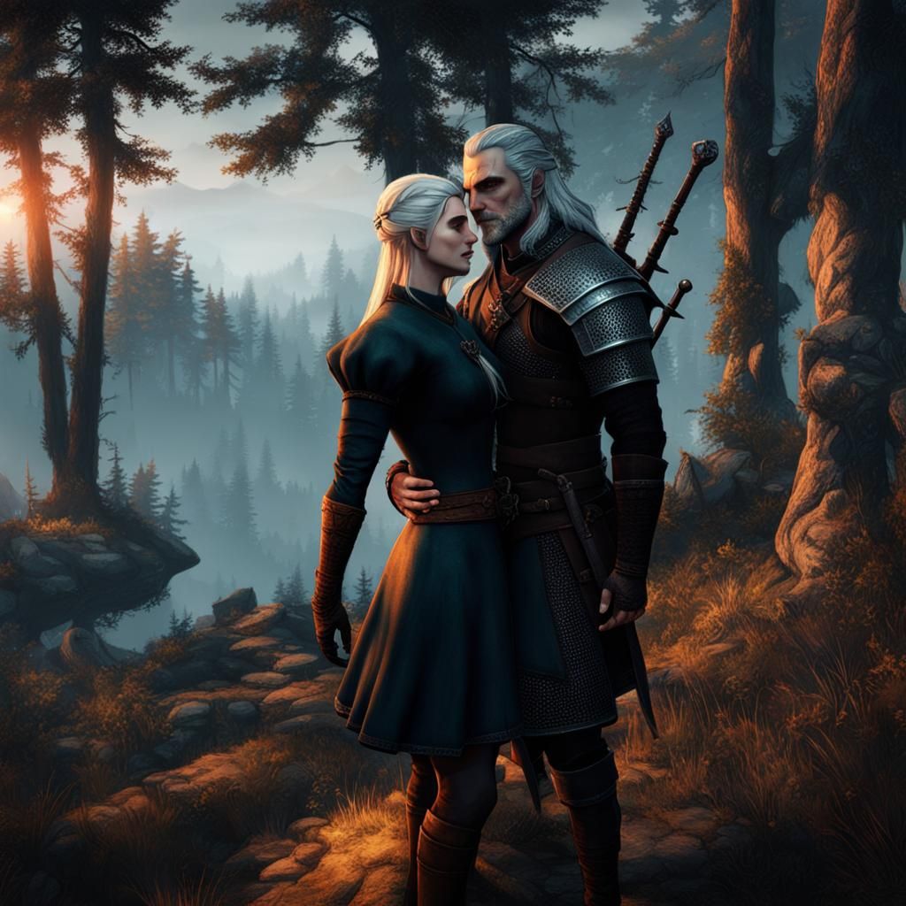 Witcher Inspired Romantic Couple Portrait