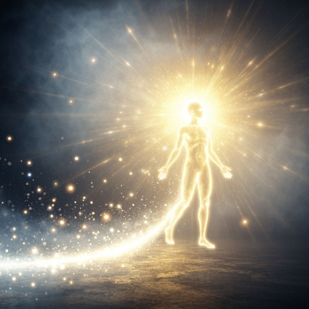 Ethereal Spirit of Light Illuminates Hazy Path