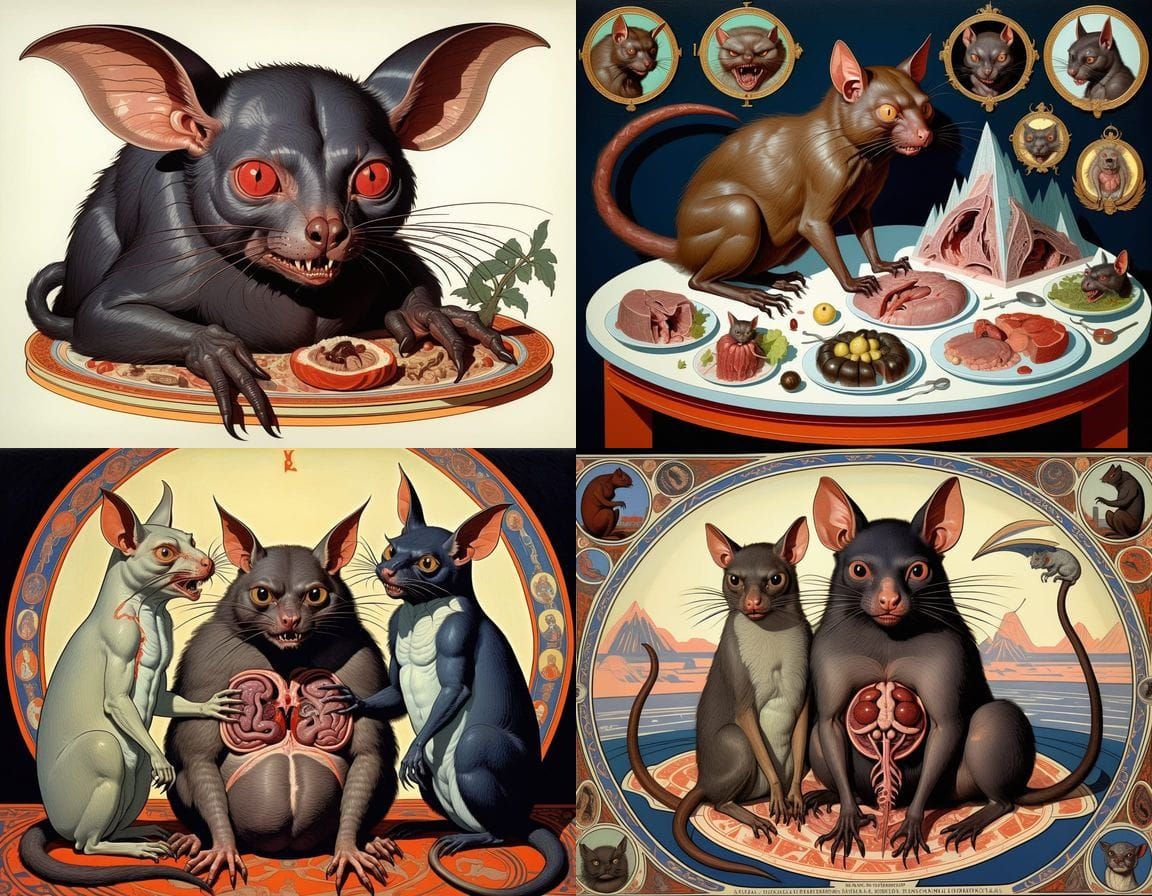 Surreal Anatomical Abomination in Academic Style