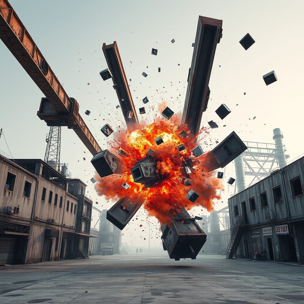 structure Abstract,big explosion