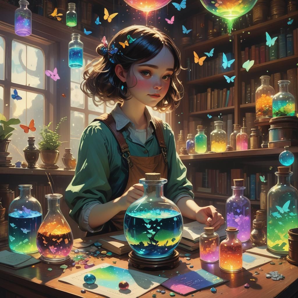 Rainbow Potions and Fairy Dust in Fantasy Room