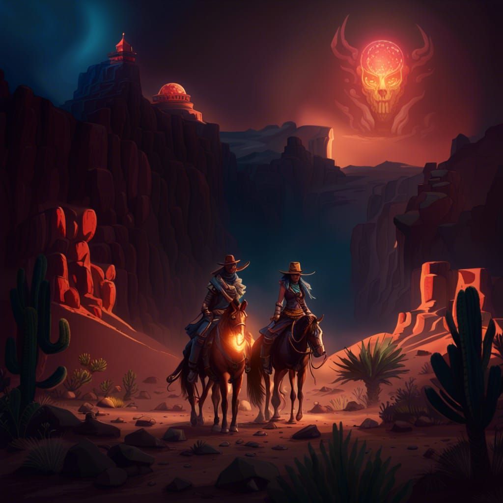 Aztec Cowboy and Cowgirl Desert Adventure