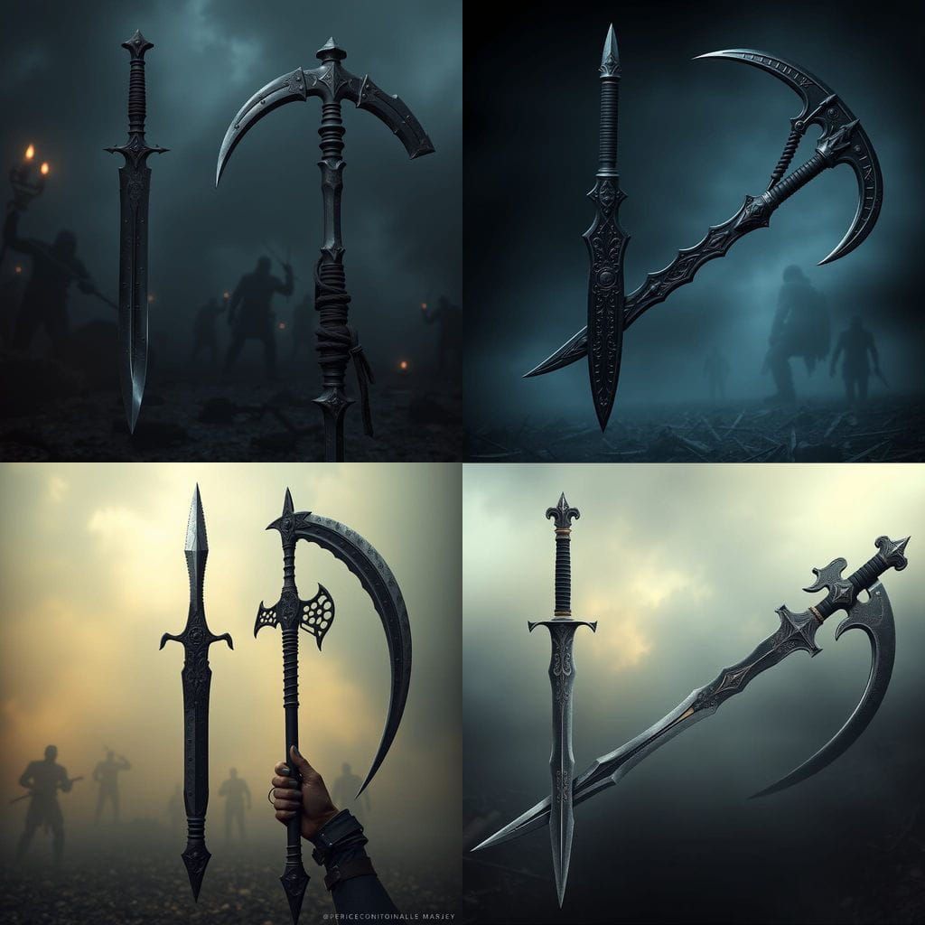 Gothic Bloodborne-Inspired Blade Scythe Concept Art
