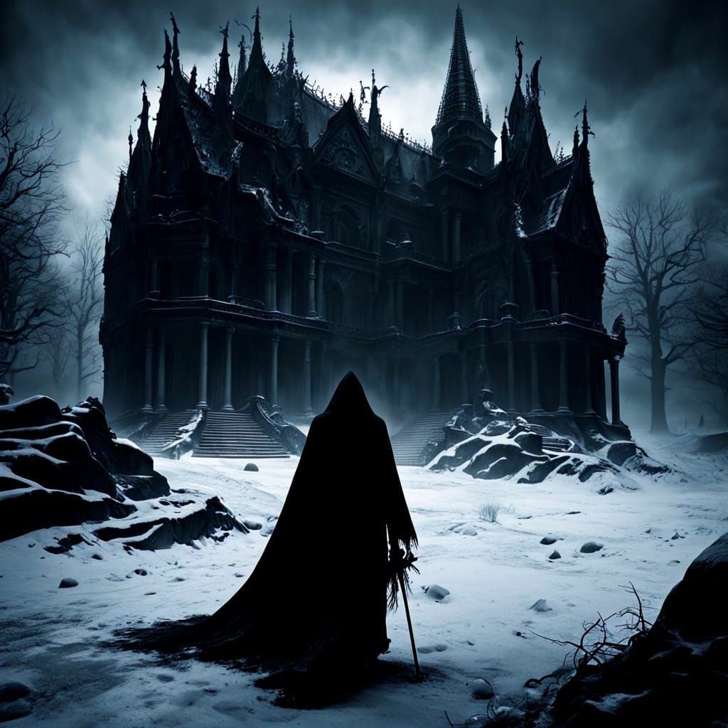 Minatory Landscape in Dark Fantasy Style