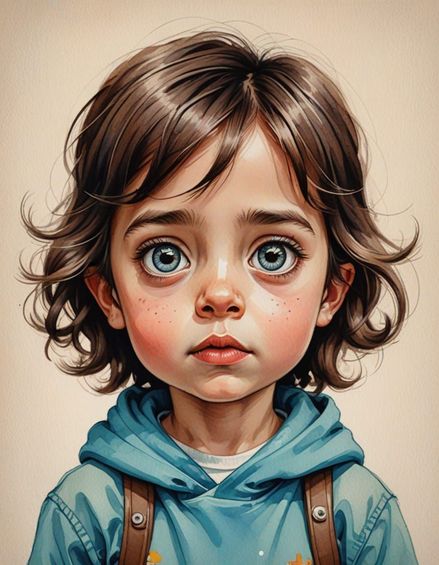 Whimsical Portrait of a Child
