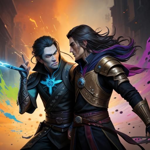 Hyperrealistic Master and Apprentice Concept Art