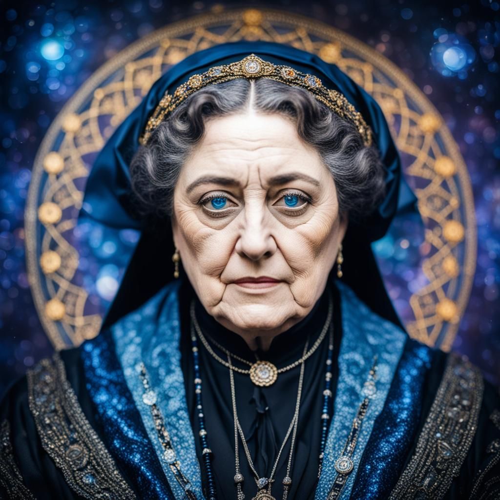 Helena Blavatsky Portrait: Esoteric Science in Cosmic Scene