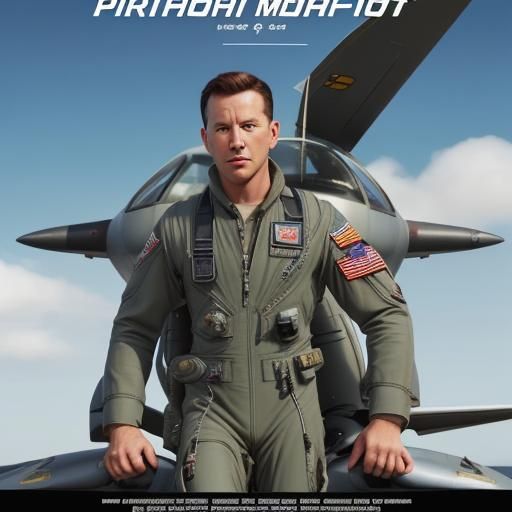 Military Pilot Flight Suit Movie Poster