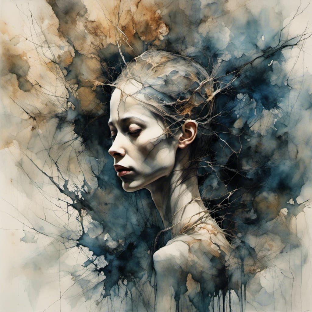 Interconnected Living Cells in Professional Portrait Style