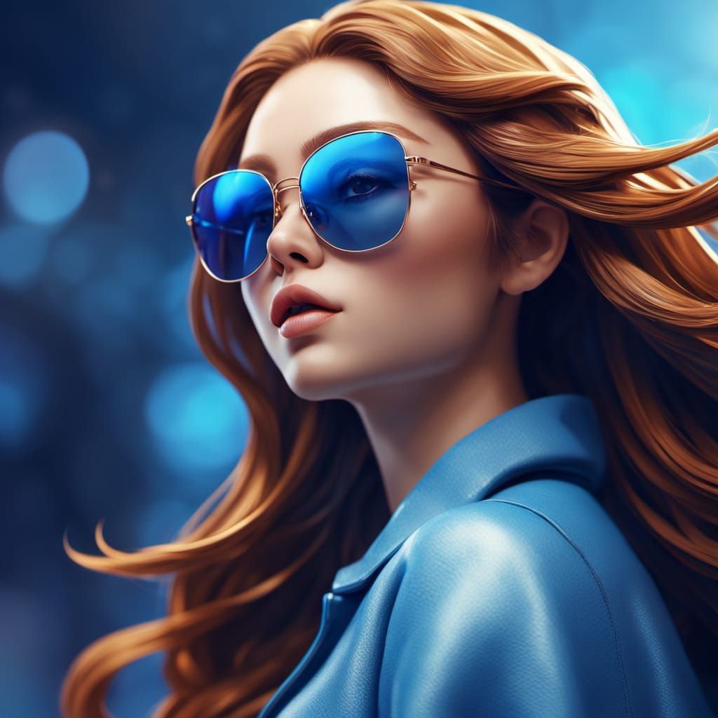 Goddess of Foxes in Vibrant Anime Style