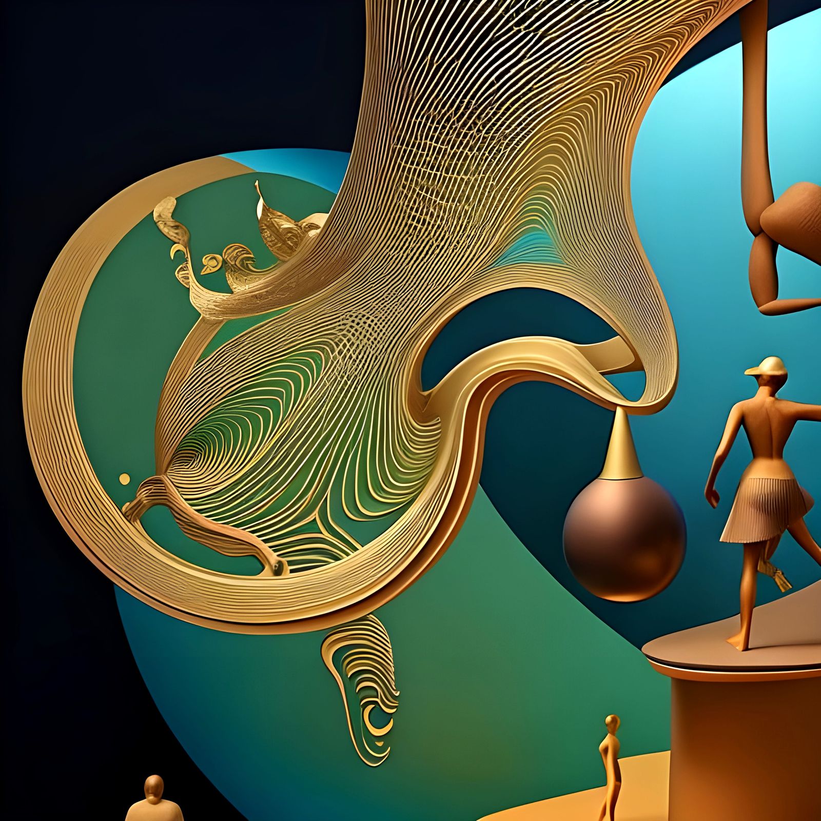 Pictorial History of Bipedal Beings in 3D Shading