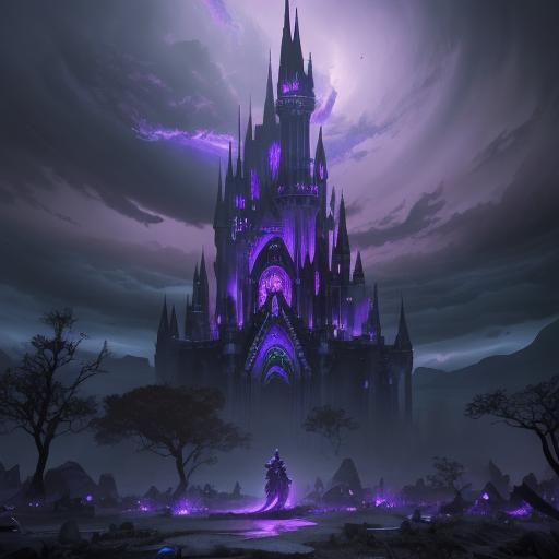 Mystical Ruins: A Dark Fantasy Landscape