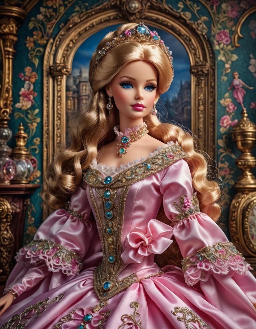 Victorian Barbie Doll: Hyperrealistic Professional Photograp...