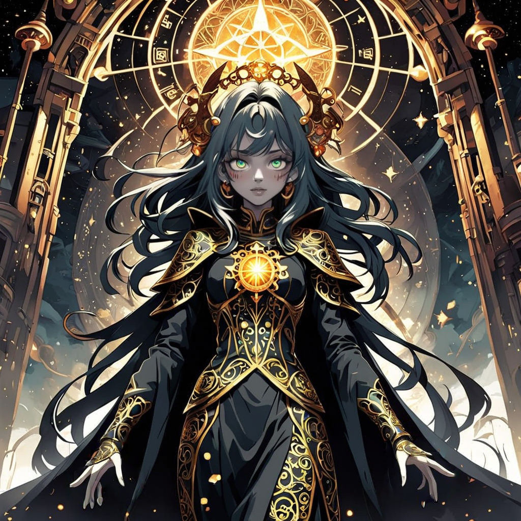 Celestial High Priestess Emerges from Starfall