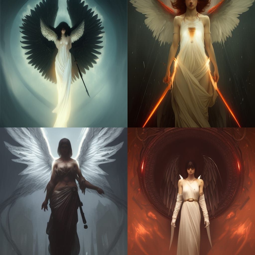 Angel of Death, Dark Fantasy Concept Art