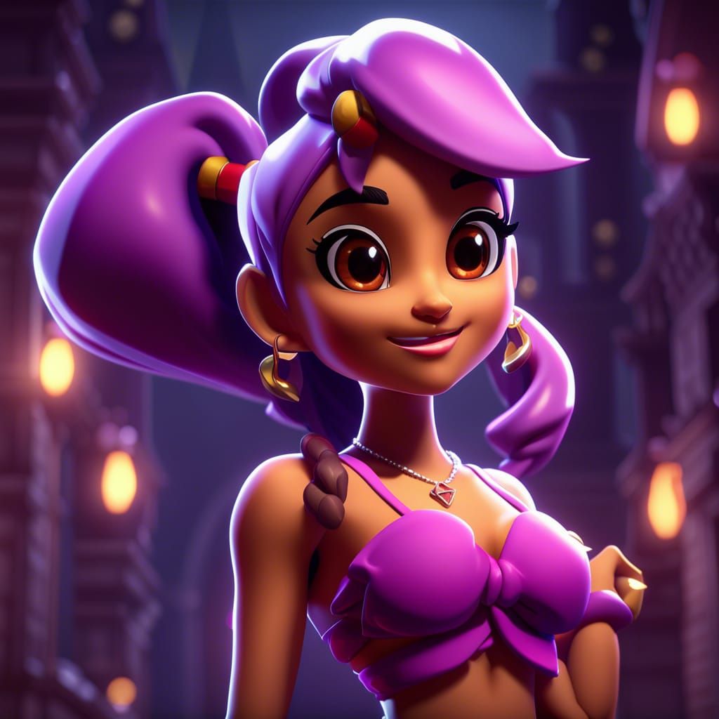 Ariana Grande as Shantae: 3D Game Art