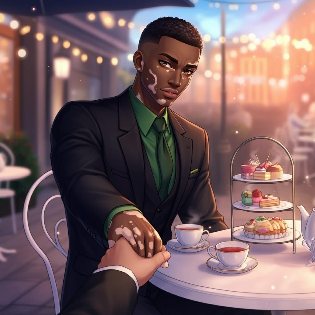 Vitiligo black male date