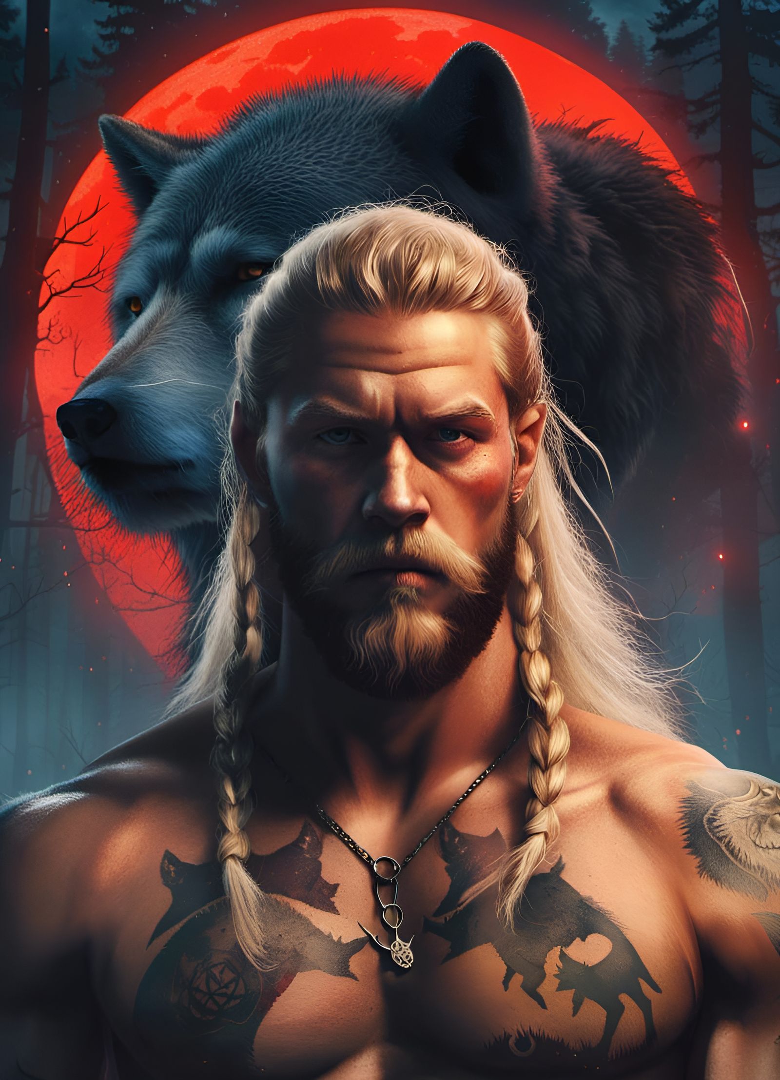 He draws his power from the bear, and thus became The Berserker 🌙