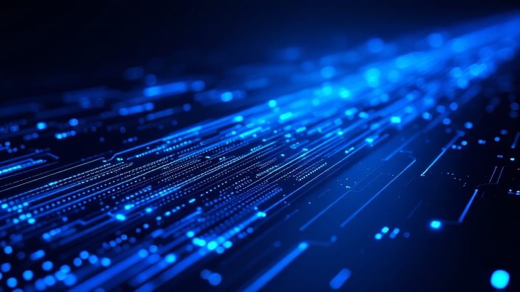 Futuristic Data Channel Cable in Cyberpunk Style