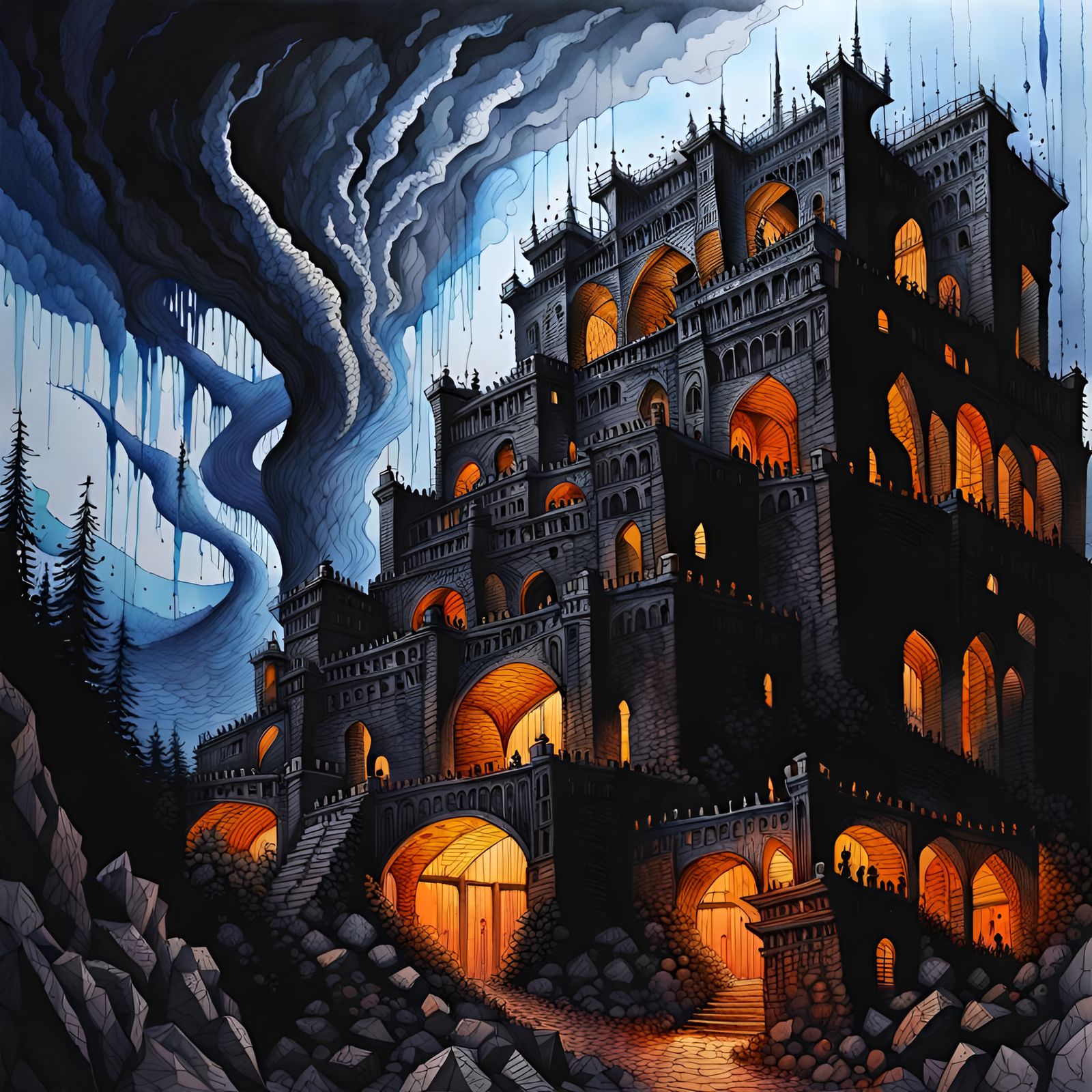 Massive Fortress,   Eldritch Tornado,