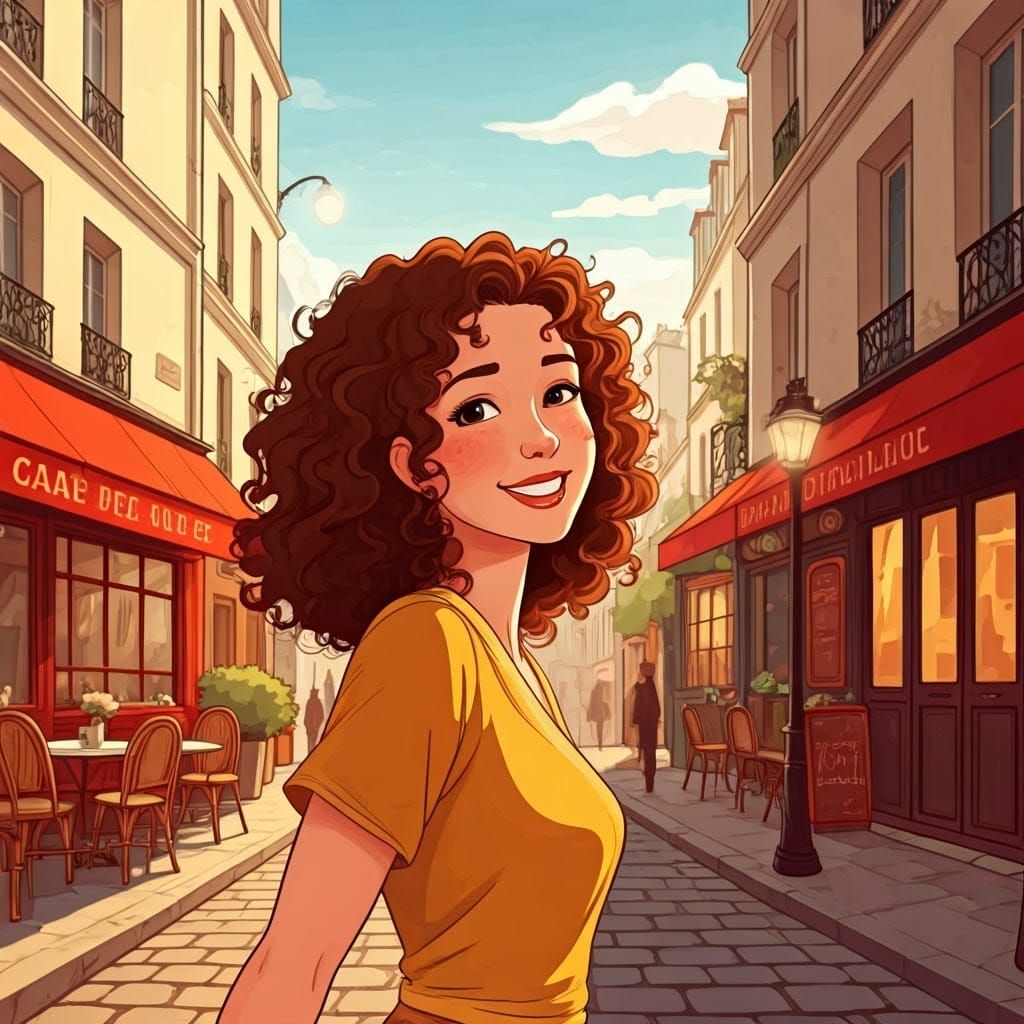 Whimsical Parisian Stroll in Dreamy Impressionist Style