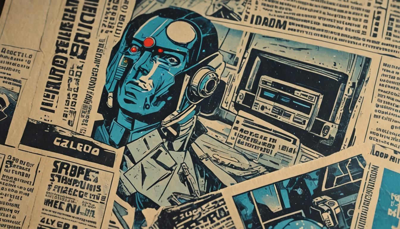 Retro Sci-Fi Comic Book Art