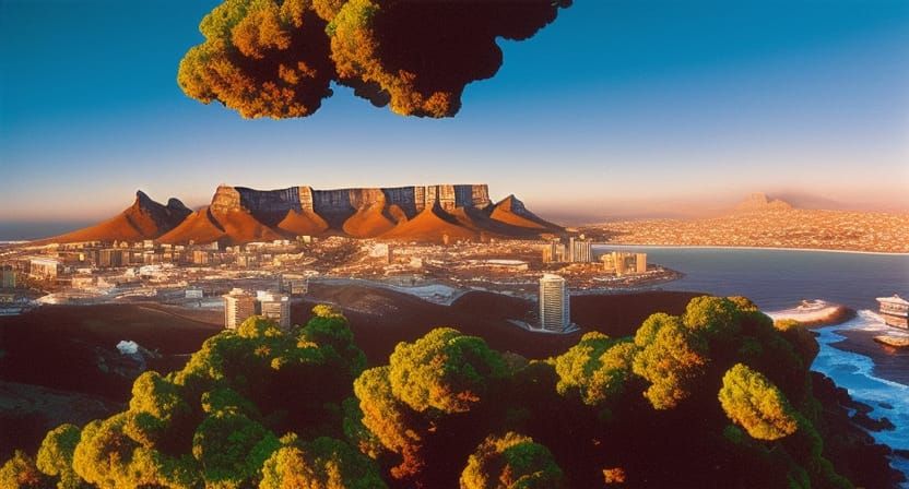 Cocteau Twins Album Cover: Donuts Over Cape Town