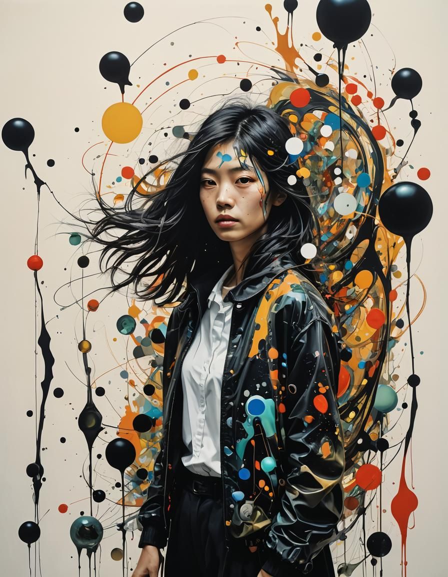 Surreal Abstract Composition: Portal to Parallel Worlds