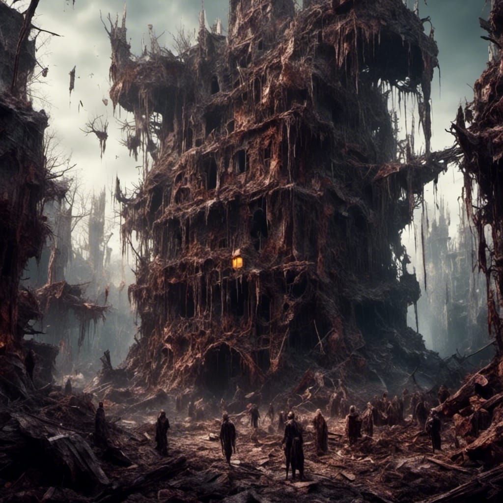 Dark Fantasy Black Parade Concept Art in 8K