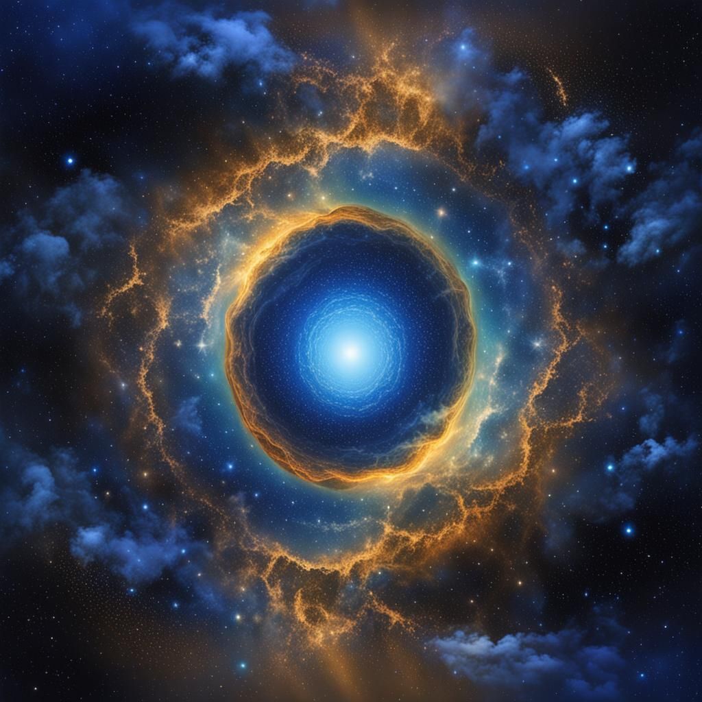 Bioluminescent Blue Planet from Interstellar Space