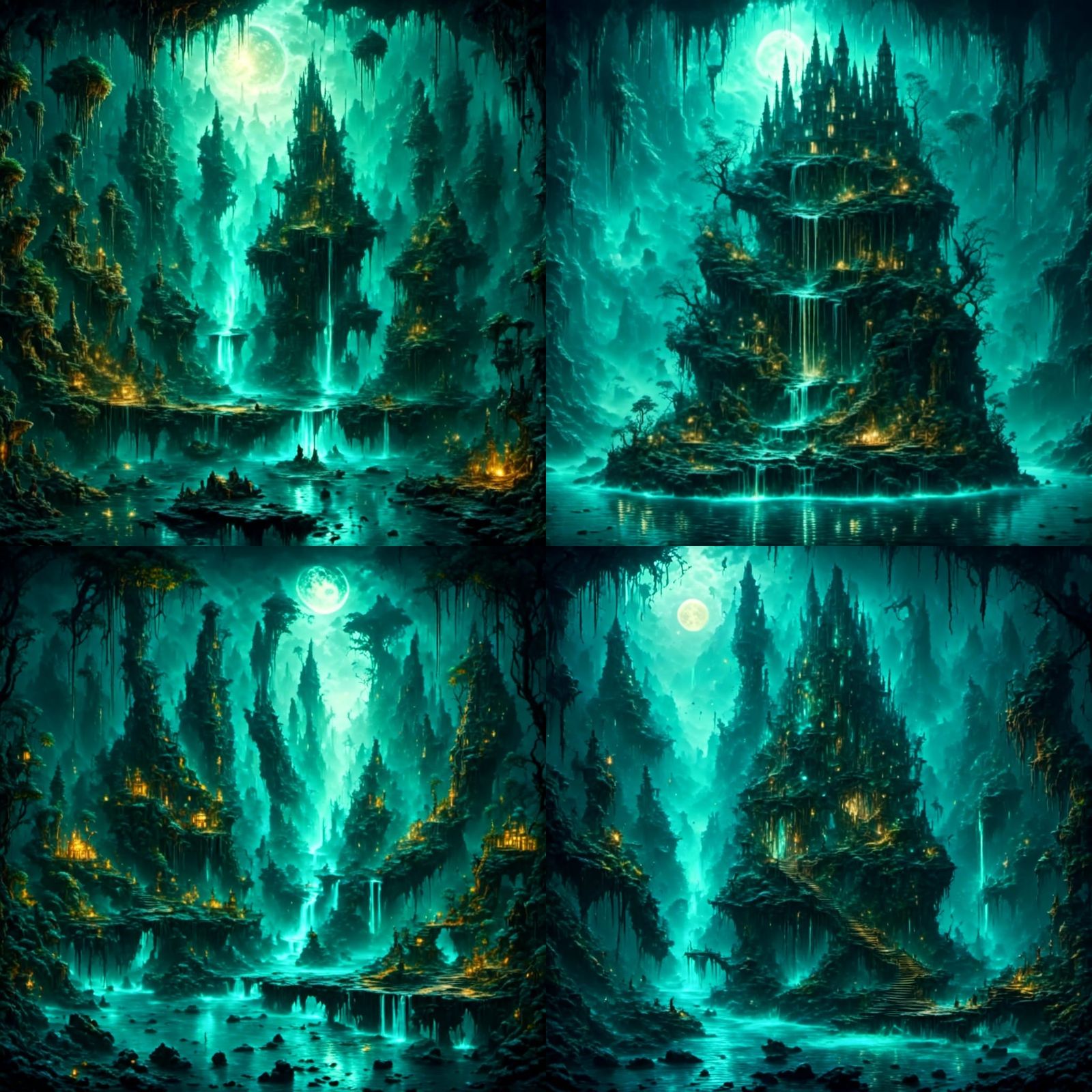 Surreal Creatures in Electrifying Underworld: Hyperrealism