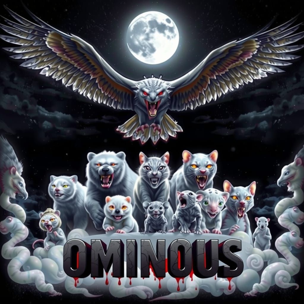 Fearsome Albino Animals Display Ominous Threat