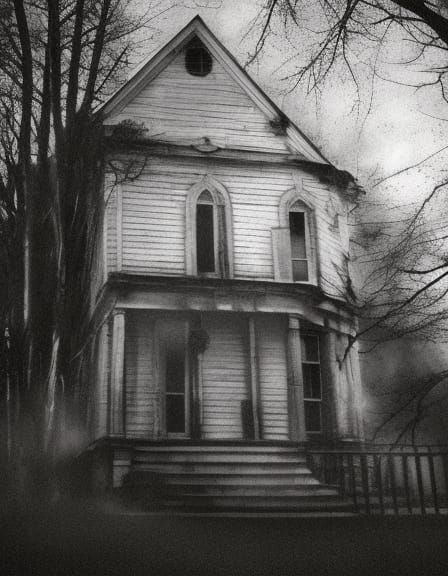 Spooky Haunted Scene for Halloween