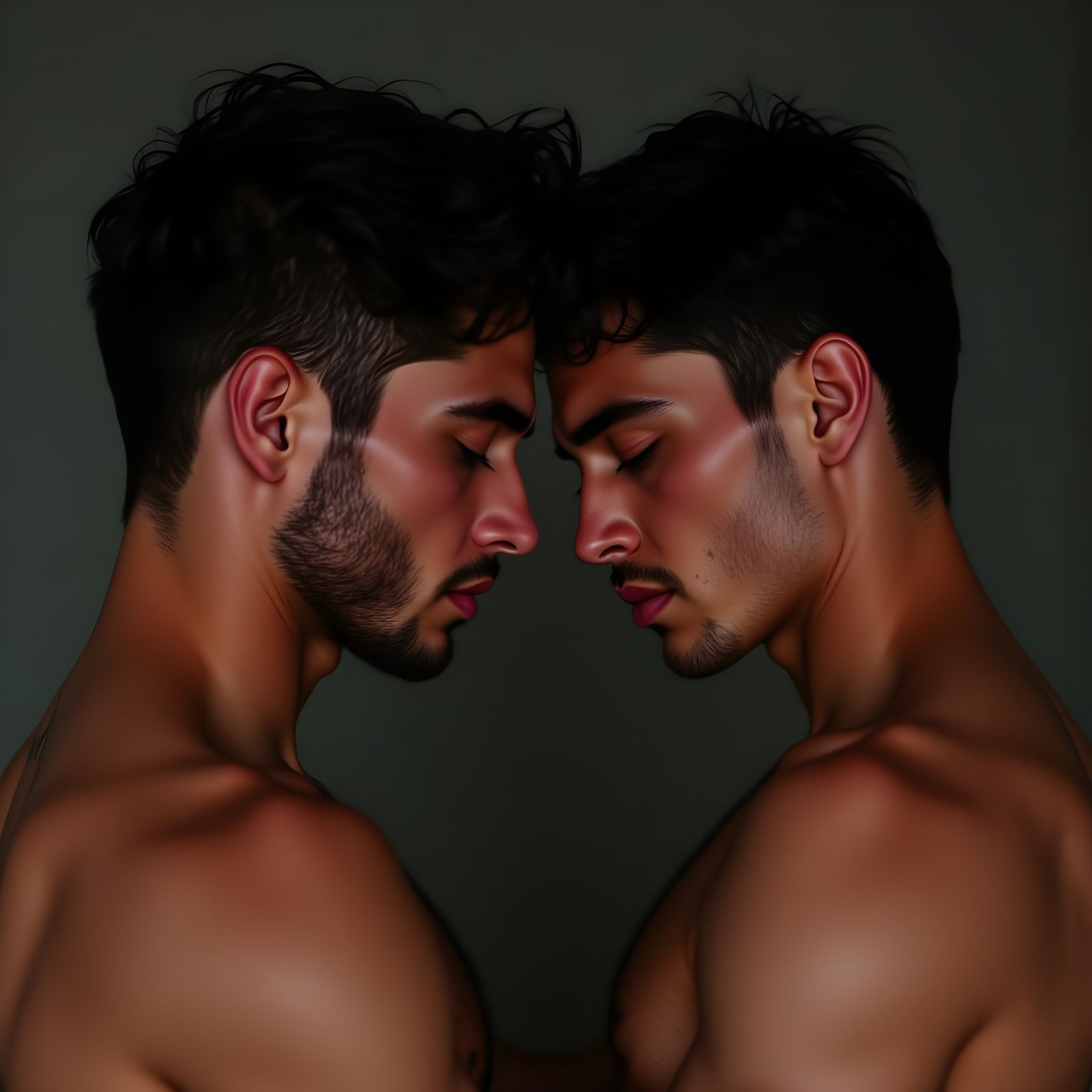 Intimate Portrait of Two Men in Love