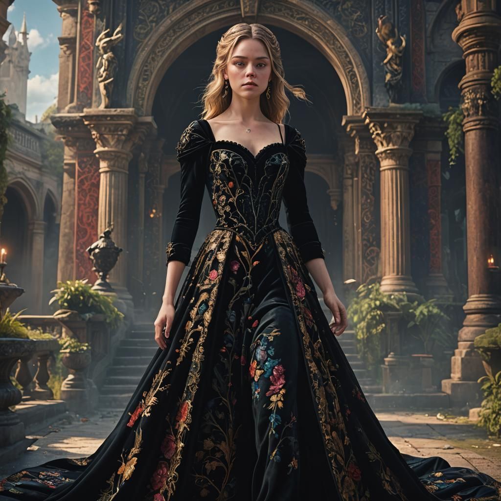 Sydney Sweeney in Black Velvet Gown